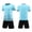 Light Blue, variant on Shadoumai Toddler Boy Outfit Round Neck Letters Printed Shorts Sleeve Tracksuit Loose Fit Activewear Clothing Set for Boys Summer Boys Sets 2 Piece Outfits
