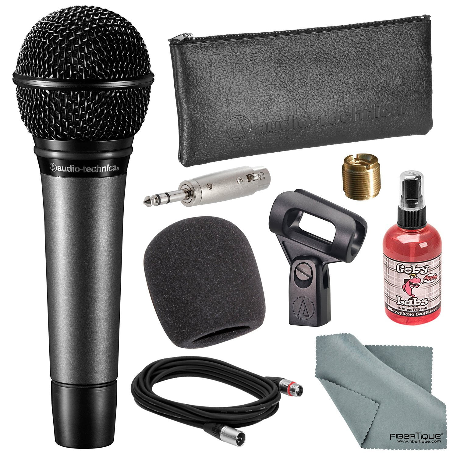 AudioTechnica ATM410 Cardioid Handheld Vocal Microphone Bundle with