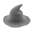 thumbnail image 1 of Modern Witch Hat Made From Fashionable Sheep Wool Halloween Witch Hat, 1 of 5