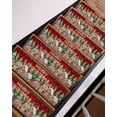 thumbnail image 3 of Merry Christmas Stair Treads for Wooden Steps Indoor Runner Rug Carpet, Winter Trees Xmas Snowflake Gingerbread 4 Pieces Peel and Stick Staircase Step Treads Covers Washable Throw Door Mats, 30"x8", 3 of 7