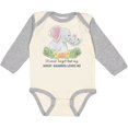 thumbnail image 3 of Inktastic I'll Never Forget That My Great Grandpa Loves Me Elephants Boys or Girls Long Sleeve Baby Bodysuit, 3 of 5