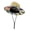 Cactus Garden, variant on Unisex Wide Brim Straw Lifeguard Hat – Channel Island Sun Hat with Chin Strap for Men & Women
