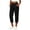 Black, variant on Capri Jogger Pants for WomenLadies Fashion Casual Solid Color Corduroy Elastic Waist Pocket Cuffed Cropped Pants