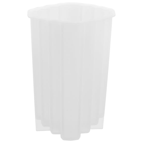 FOMIYES Cylinder Shaped Candle Mold for DIY Projects Silicone White 1Set 4.5x7.1x11.5in