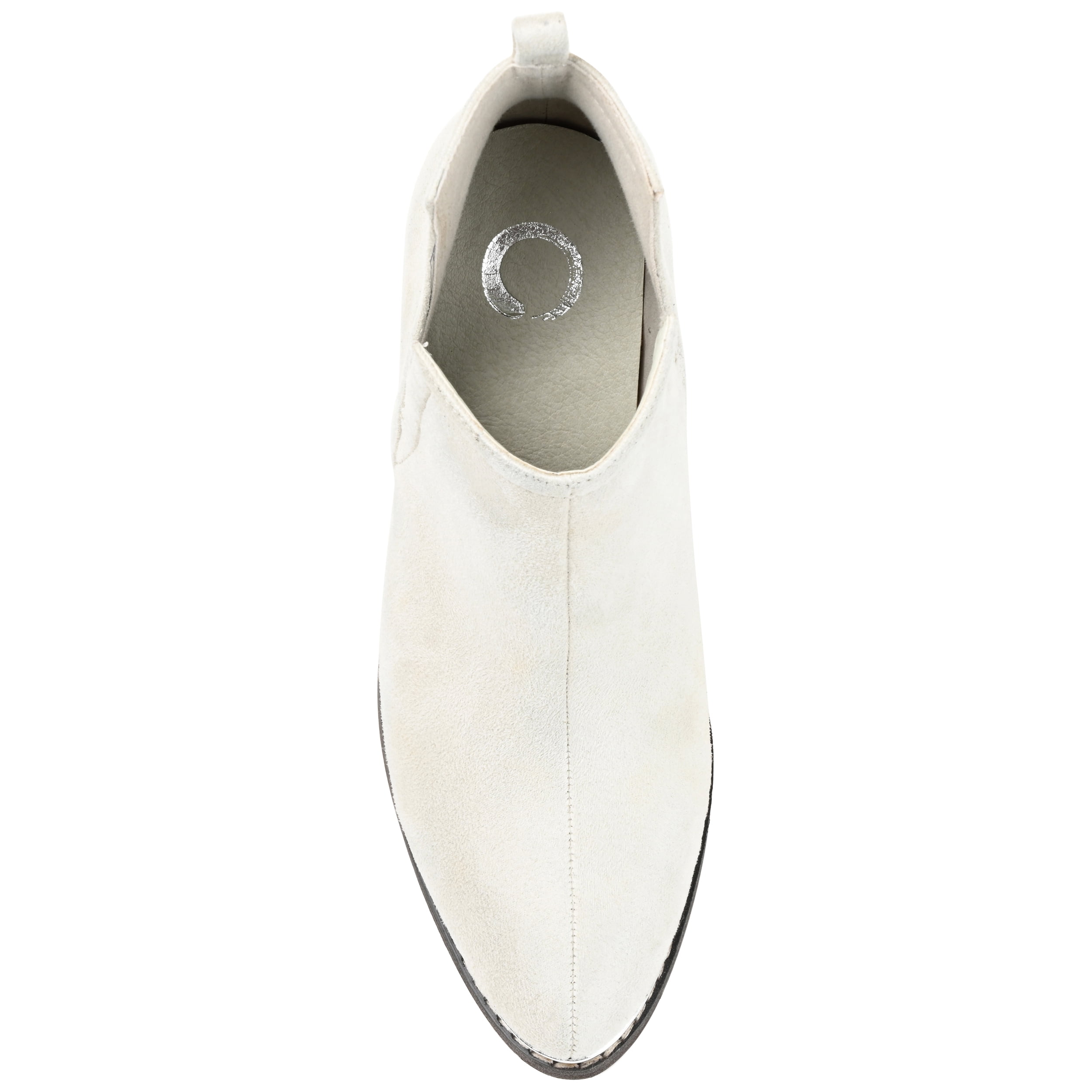 Journee Womens Issla Pull On Stacked Heel Booties, Widths Available