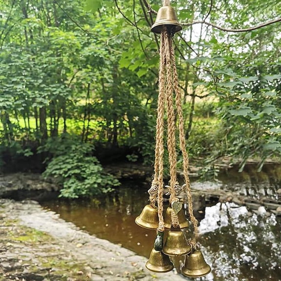 Halloween Wind Chime Hanger Outdoor Decor Blessing Bells Evil Spirit Wind Chimes Witch Bell Door Witchcraft Decor
