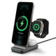 thumbnail image 1 of Soporte de Carga Inalámbrico Spigen OneTap Pro Blanco 3 en 1 MagFit 15W para iPhone y Apple Watch, 1 of 7