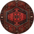 thumbnail image 1 of Ahgly Company Machine Washable Indoor Round Traditional Bakers Brown Area Rugs, 3' Round, 1 of 7