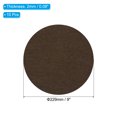 thumbnail image 2 of Uxcell 9 Inch Diameter Lamp Base Felt, 10Pack 2mm Thickness Adhesive Non-slip Anti-scratch Backed Felt, Coffee, 2 of 6
