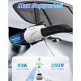 thumbnail image 2 of Tesla to J1772 Charging Adapter - Max 80A & 250V J1772 EV Adapter Compatible with Tesla Destination Chargers and Mobile Connectors (for Tesla Level 1/2 Chargers(80A Max), White), 2 of 9