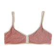 thumbnail image 1 of Tavik Womens Marlowe Textured Crop Bikini Swim Top, rosa, grande, 1 of 2