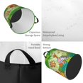 thumbnail image 2 of Sikiie African Animals in the Jungle Print Round Dirty Clothes Basket, Waterproof Standing Foldable Storage Basket, for Laundry Room, Bedroom, Bathroom Storage-Small, 2 of 6