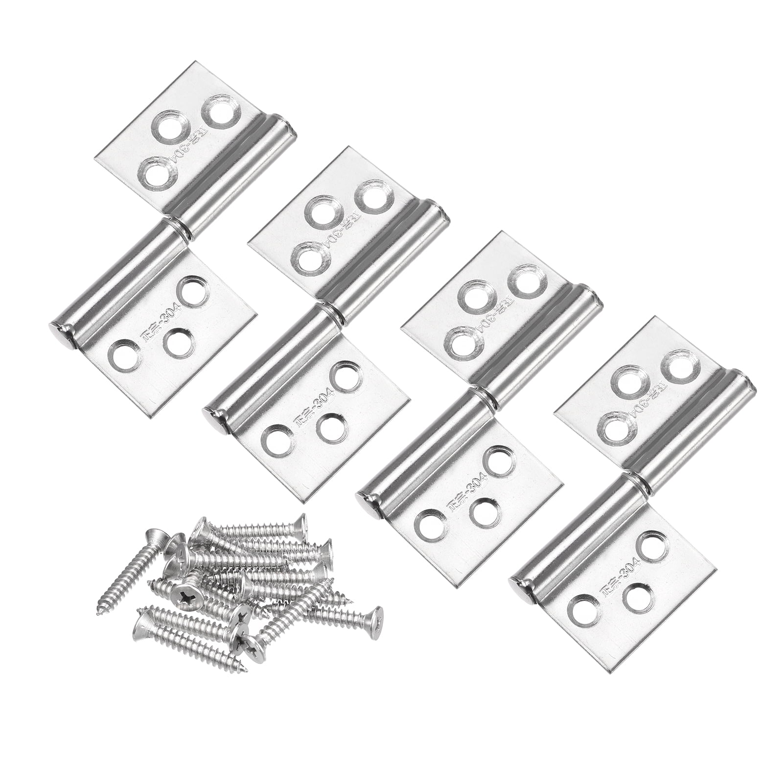 Uxcell Lift Off Hinge, 3" 304 Stainless Steel Right Detachable Flag