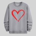 thumbnail image 5 of BEFOKA Mens Long Sleeve Shirts Crewneck Sweatshirt Valentine'S Day Love Heart Printed Golf Pullovers Men Fall Tops Work Blouses Graphic Tshirts Family Tops Blouse, 5 of 6