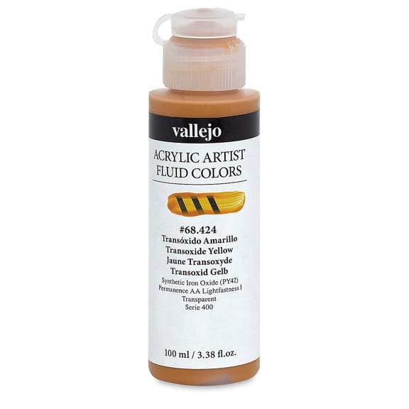 Vallejo Fluid Acrylic - Transoxide Yellow, 100 ml