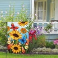 thumbnail image 5 of VOCHIC Welcome Summer Spring Floral Garden Flag 12x18 Double Sided, Burlap Small Vertical Sunflower Butterfly Garden Yard Flags for Seasonal Outdoor House Decoration (ONLY FLAG), 5 of 6