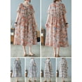thumbnail image 4 of Vestido suelto de mujer con bolsillos Manga corta Vestido informal de vacaciones Abanopi Vestido, 4 of 7