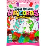 Totally Awesome Unicorns Gummies, Assorted Flavors, 3.8 oz Bag, 1 Count