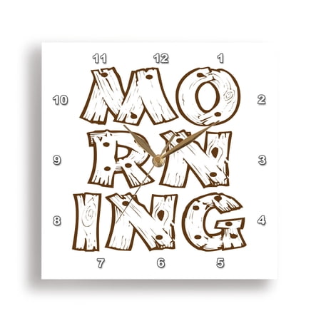 3dRose, Morning wood , 15x15 Wall Clock