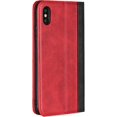 thumbnail image 6 of for iPhone Xs Max Wallet Case,Premium PU Leather Flip Folio Case with Card Slot, Stand Holder and Magnetic Closure [TPU Shockproof Interior Protective Case] for iPhone Xs Max,Red+Black, 6 of 14