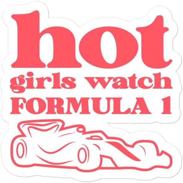 Hot Girls Watch F1 Sticker Gp Racing F1 Sticker Formula One Motorsport Vinyl Stickers, Laptop Decal, Water Bottle Sticker, Skateboard Stickers