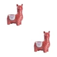 thumbnail image 3 of maskred Pots en Forme d'Animaux - Pots de Fleurs en Céramique Durables et Élégants, Matériaux pour Plantes Succulentes, Tête Inclinée, Rouge, 2Ensemble, 3 of 6