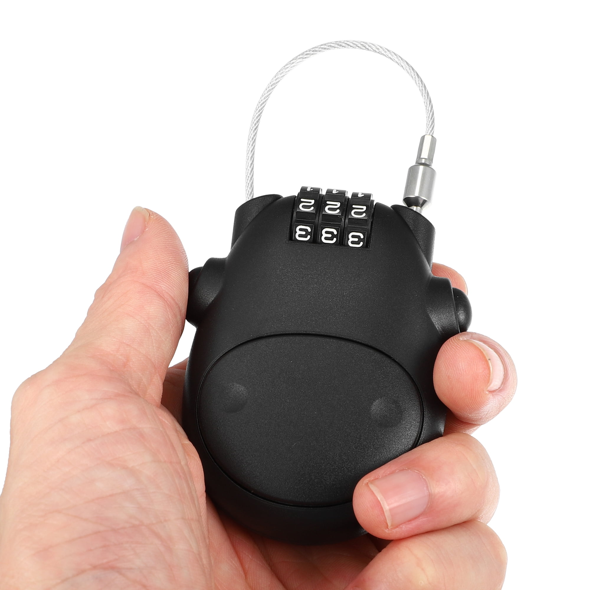 セキュリティ RR Black Motorcycle Bike Helmet Lock Portable 3 Digit Security