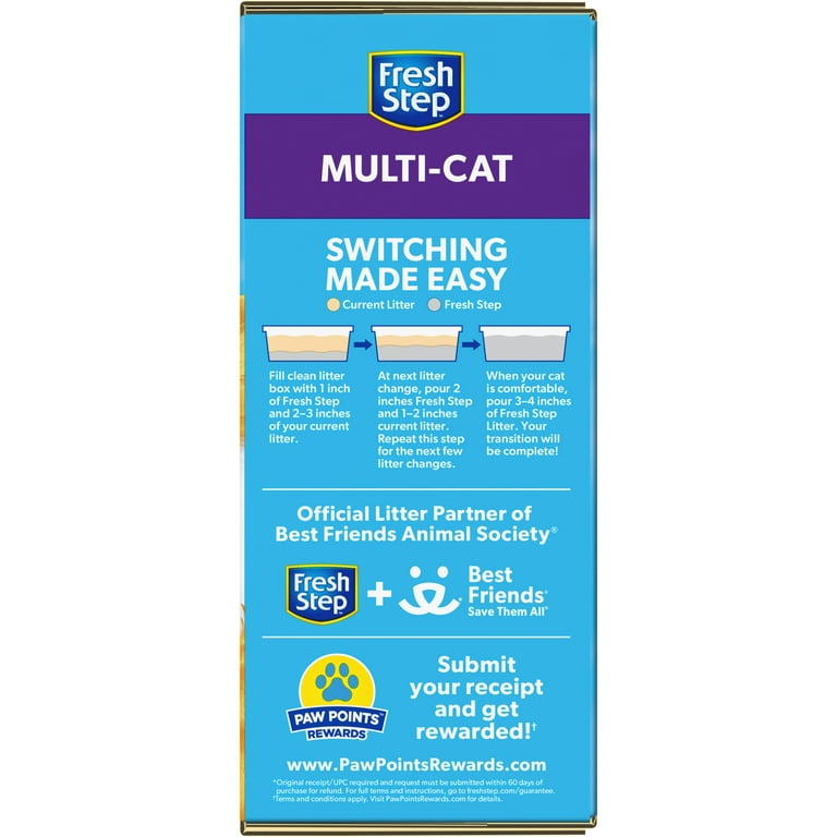 Fresh Step Multi-Cat Clumping Kitty Clay Litter with Febreze