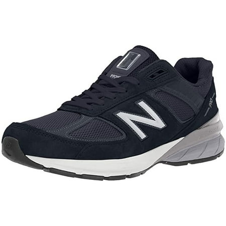 New Balance M990BB5: Men's 990 V5 Sneaker, Black/Black (Navy/Silver, 8)