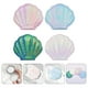 thumbnail image 4 of 4 espejos compactos de bolsillo con forma de concha, espejos de maquillaje de doble cara para viaje., 4 of 7