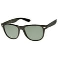 thumbnail image 3 of zeroUV - Large Retro Classic Glass Lens Casual Horn Rimmed Sunglasses - 54mm, 3 of 5