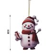 thumbnail image 3 of Muñeco de nieve navideño de dibujos animados para colgar en el coche, árbol de Navidad, decoración del hogar, ventana, pared, sala de estar, 1 pieza, 3 of 6