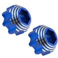 thumbnail image 3 of 4Pcs Alloy Wheel Adapter 38 Inch Wheel Adapter For PL Proline 38 Inch 8X32 To 17Mm Wheel Replacement Accessories Blue, 3 of 5