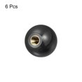 thumbnail image 3 of Uxcell Threaded Ball Knobs, 1.18Inch Dia M8 Female Thread Thermoset Ball Handles with Copper Thread Insert, Black 6 Pack, 3 of 6