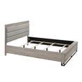 thumbnail image 2 of Roundhill Furniture 3-Piece Wood Bedroom Set, Queen Panel Bed and Two Nightstands, Weathered Gray, 2 of 14
