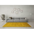 thumbnail image 3 of Ahgly Company Machine Washable Indoor Rectangle Oriental Yellow Traditional Area Rugs, 7' x 10', 3 of 4