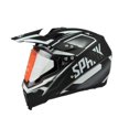 thumbnail image 3 of Casco de motocicleta con ventilación, casco de bicicleta de montaña para adultos, mujeres y hombres Negro Plata XL, 3 of 8