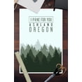 thumbnail image 3 of Ashland, Oregon, I Pine for You (12x18 Wall Art Poster, Room Decor), 3 of 3