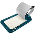 thumbnail image 2 of Square 2Pack PU Leather Tropical Leaves Cruise Luggage Tag with Privacy Cover and Name ID Tag for Travel Handbags Backpacks Luggage Tags, 2 of 6