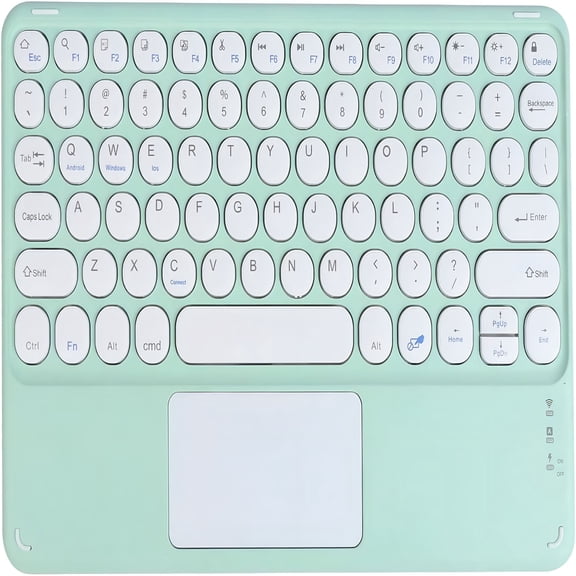 GJX Wireless Bluetooth Keyboard with Touchpad, Portable Mini Small Universal Rechargeable 10 inch Ultra-Slim Wireless Keyboard for Tablet Smartphone PC Computer Laptop