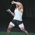 thumbnail image 2 of Toystoory Pantalones cortos de entrenamiento para hombre, pantalones cortos para correr, entrenamiento deportivo, culturismo, Fitness, pantalones Uniforme atlético Negro M, 2 of 6