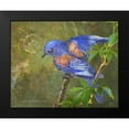 thumbnail image 2 of Vest, Christopher 14x12 Black Modern Framed Museum Art Print Titled - Virginia Creeper Bluebird, 2 of 5