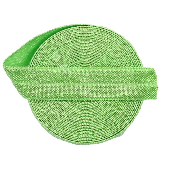 Banda elástica cubierta con borde brillante hecha a mano, material de bricolaje, cuerda elástica de color, cinta de banda de goma de color cerrada