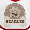 thumbnail image 4 of Inktastic Beagle Dog Lover Boys or Girls Baby Bib, 4 of 4