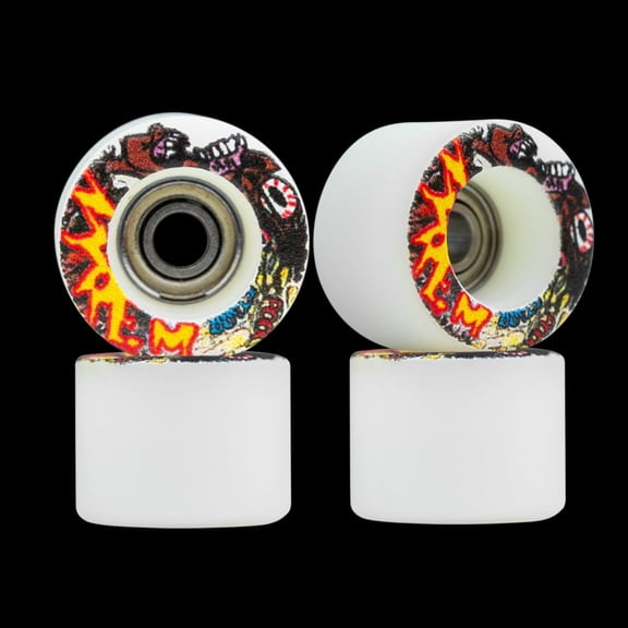Piro Wheels Piro Fingerboard Wheels - Pock Pros White | Urethane, 65D, ABEC-9