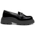 thumbnail image 2 of Zapato Escolar Karsten Plataforma Herraje Casual Negro 26, 2 of 3