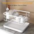 thumbnail image 6 of Kitchen Sink Dish Drying Rack: Drying Dish Rack, 2025 New Multifunctional Dish Rack with Drainer Tray, Chopstick Holder, and Wine Glass Rack, Dish Drainers for Kitchen Counter (Black Upgraded), 6 of 10