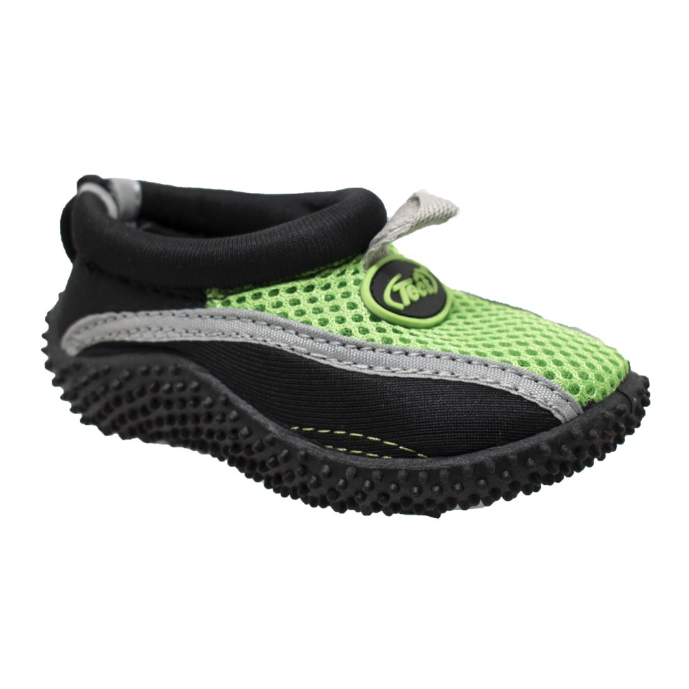 Tecs Toddler's Slip On Water Sock Black/Volt