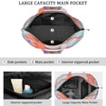 thumbnail image 3 of 22 Inch Oversized Travel Bag Lightweight Canvas Weekender Duffel with Multi Pockets, Colorful Pop Pattern, 3 of 5