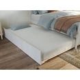 thumbnail image 3 of Portland Full Platform Bed with Matching Foot Board with Full Size Urban Trundle Bed in White, 3 of 14